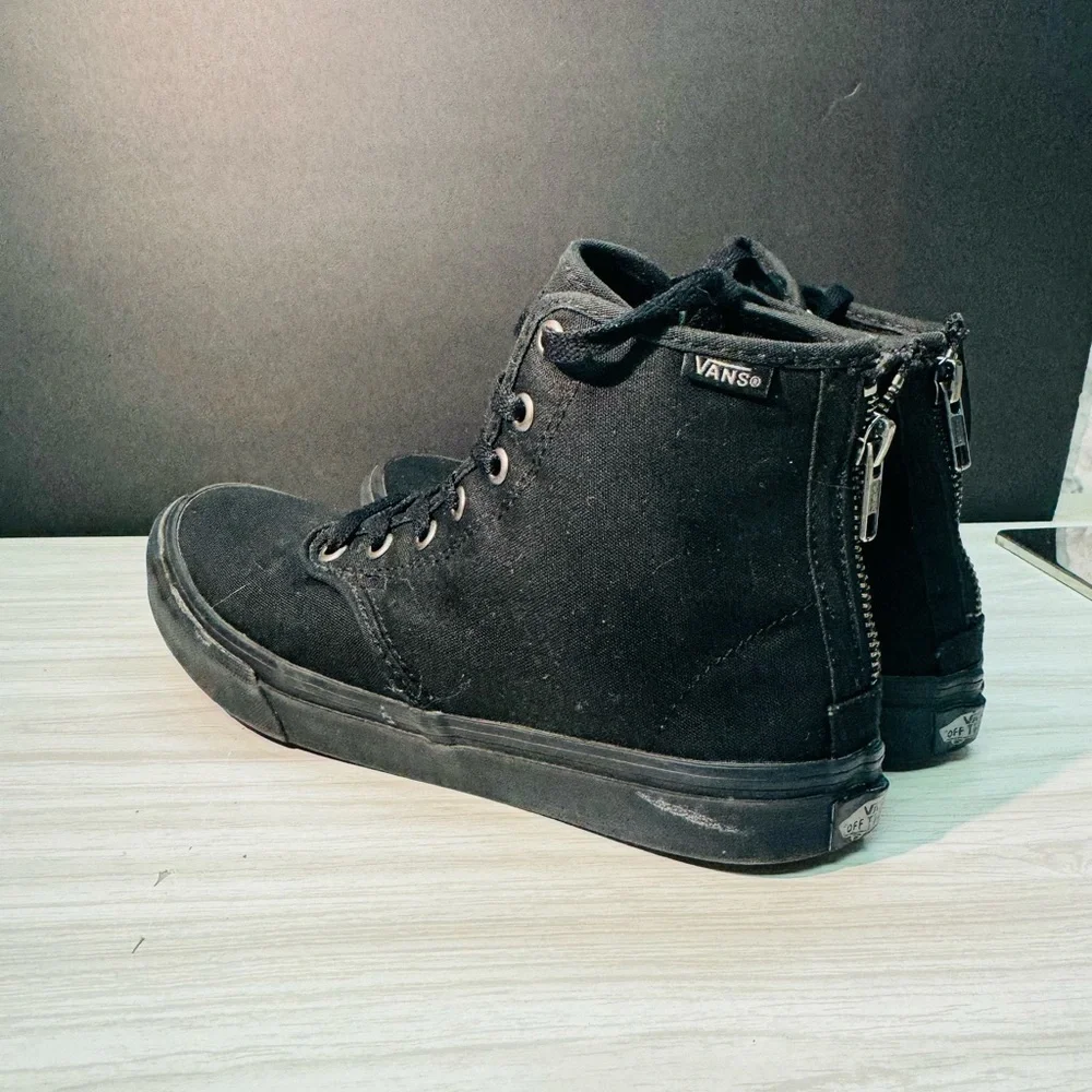 VANS 106 Hi Canvas Black Black Shoes 721356 Sneakers W/M